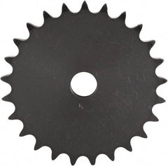 U.S. Tsubaki - 34 Teeth, 1/2" Chain Pitch, Chain Size 40, "A" Plate Roller Chain Sprocket - 19/32" Bore Diam, 5.419" Pitch Diam, 5.7" Outside Diam - Benchmark Tooling