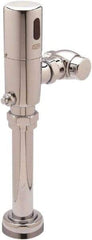 Zurn - 1-1/2" Spud Coupling, 1" Pipe, Closet Automatic Flush Valve - Single Flush, 1.28 Gal per Flush, Chrome Cover, Powered by 4 AA Batteries - Benchmark Tooling