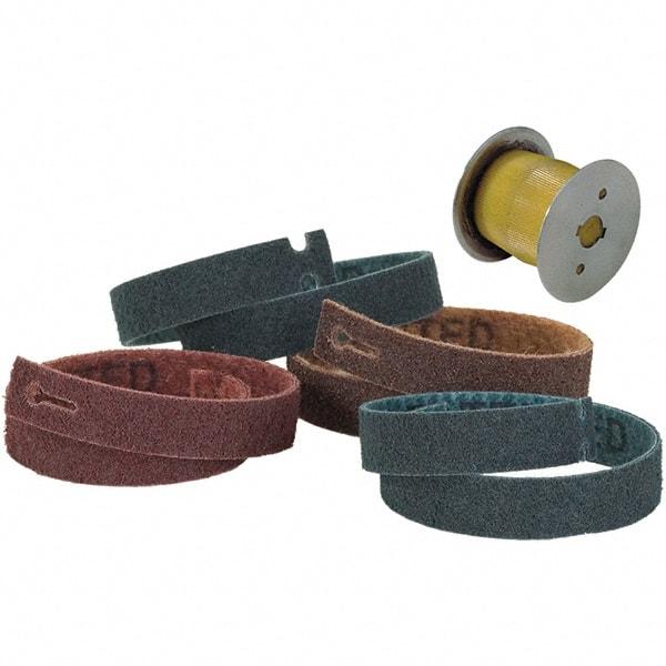 WALTER Surface Technologies - Pneumatic Wheel Abrasive Belt Kit - 25" Long x 1-3/16" Wide, 5/8" Wheel Arbor Hole, For Use with Line-Mate III Drum Sander - Benchmark Tooling