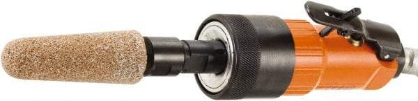 Dotco - 6mm Collet, Straight Handle, Air Straight Die Grinder - 25,000 RPM, Front Exhaust, 38 CFM, 0.9 hp, 90 psi, 6.3mm Inlet - Benchmark Tooling