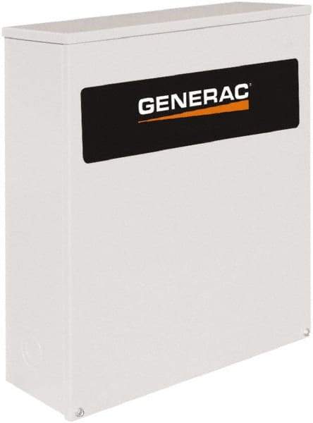 Generac Power - 3 Phase, 277/480 Input Volt, 200 Amp, Automatic Transfer Switch - 3R NEMA Rated, Aluminum, 30.1 Inch Wide x 13.1 Inch Deep x 48.1 Inch High, Automatic Exerciser, Electrically Operated, IEC 60947-6-1 - Benchmark Tooling