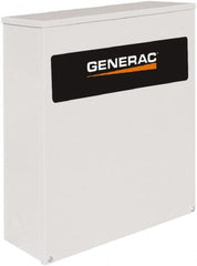 Generac Power - 3 Phase, 120/240 Input Volt, 100 Amp, Automatic Transfer Switch - 3R NEMA Rated, Aluminum, 20.2 Inch Wide x 7.1 Inch Deep x 24.1 Inch High, Automatic Exerciser, Electrically Operated - Benchmark Tooling