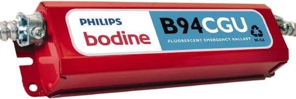 PHILIPS bodine - 1 Lamp, 120-277 Volt, 4 Pin Twin, Quad, Triple Twin Tube Compact Fluorescent Emergency Ballast - 0 to 39, 40 to 79 Watt, 300 to 750 Lumens, 90 min Run Time, 2 Inch Long x 9-1/2 Inch Wide x 2-1/2 Inch High - Benchmark Tooling