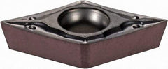 Iscar - DCMT3-0 PF Grade IC806 Carbide Turning Insert - TiAlN Finish, 55° Diamond, 3/8" Inscr Circle, 5/32" Thick, 0.008" Corner Radius - Benchmark Tooling