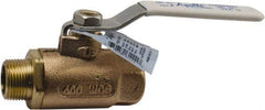 Conbraco - 3/4" Pipe, Standard Port, Bronze Standard Ball Valve - Bi-Directional, MNPT x FNPT Ends, Lever Handle, 600 WOG, 150 WSP - Benchmark Tooling