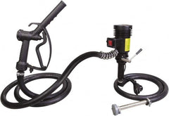 PRO-LUBE - 9.25 GPM, 3/4" Hose Diam, Pump - Stainless Steel Pump, 3/4" Inlet, 3/4" Outlet, 12 Volts, 9.84' Hose Length - Benchmark Tooling