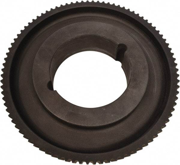 Continental ContiTech - 80 Tooth, 314" Inside x 353.71" Outside Diam, Synchronous Belt Drive Sprocket Timing Belt Pulley - 2.677" Belt Width, 14" Pitch Diam, Cast Iron, 3535TL Bushing - Benchmark Tooling