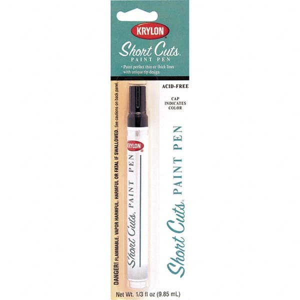 Krylon - 0.33 oz Black Gloss Finish Paint Pen - Pen, Direct to Metal, 565 gL VOC Compliance - Benchmark Tooling