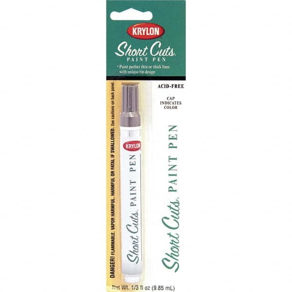 Krylon - 0.33 oz Chrome Metallic Finish Paint Pen - Pen, Direct to Metal, 742 gL VOC Compliance - Benchmark Tooling