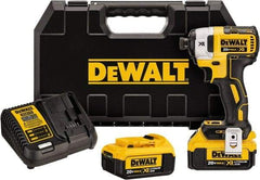 DeWALT - 20 Volt, 1/4" Drive, 20, 125, 152 Ft/Lb Torque, Cordless Impact Driver - 1000, 2800, 3250 RPM, 2 Lithium-Ion Batteries Included - Benchmark Tooling