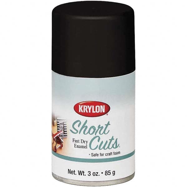 Krylon - Black, Flat, Enamel Spray Paint - 3 oz Container - Benchmark Tooling