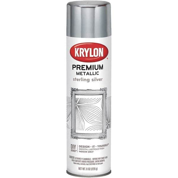 Krylon - Sterling Silver, Gloss, Metallic Spray Paint - 8 oz Container - Benchmark Tooling