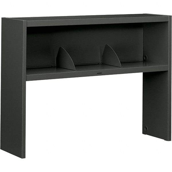 Hon - 48" Long x 34-3/4" High x 13-1/2" Deep, Kneespace Credenza - Charcoal (Color), High-Pressure Laminate/Steel - Benchmark Tooling