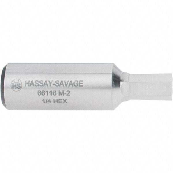 Hassay-Savage - 1/4" Hexagon Rotary Broach - 3/8" Depth of Cut, 1/2" Shank - Benchmark Tooling