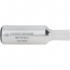 Hassay-Savage - 1/4" Hexagon Rotary Broach - 3/8" Depth of Cut, 1/2" Shank - Benchmark Tooling