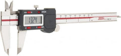 SPI - 0 to 6" Range 0.0005" Resolution, IP54 Electronic Caliper - Stainless Steel with 1.56" Stainless Steel Jaws, 0.001" Accuracy, USB Output - Benchmark Tooling