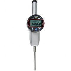 Mitutoyo - 0 to 2" Range, 0.001mm Graduation, Electronic Drop Indicator - Flat Back, Accurate to 0.00025", Inch & Metric System, LCD Display - Benchmark Tooling