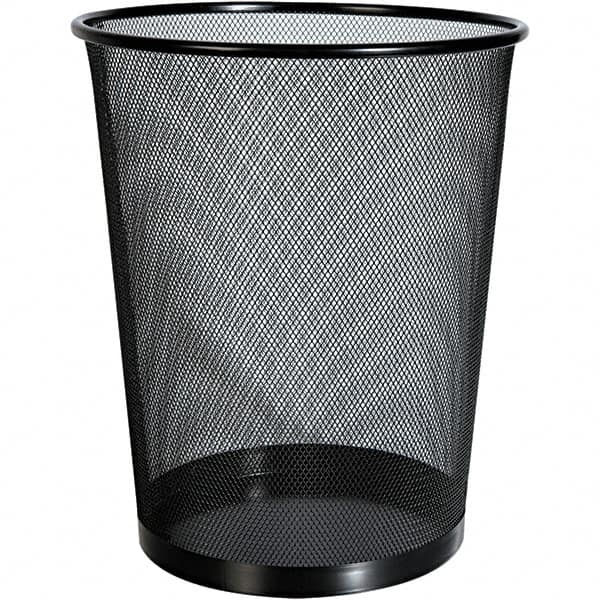 Universal One - Black Wastebasket - Use with Office Supplies - Benchmark Tooling