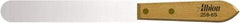 Albion Engineering - 1" Wide Spring Blade Stainless Steel Spatula - Flexible, Straight Hardwood Handle, 7" OAL - Benchmark Tooling