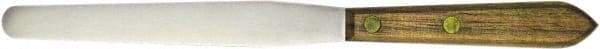 Albion Engineering - 1/2" Wide Spring Blade Stainless Steel Spatula - Flexible, Straight Hardwood Handle, 5" OAL - Benchmark Tooling