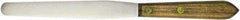 Albion Engineering - 1/2" Wide Spring Blade Stainless Steel Spatula - Flexible, Straight Hardwood Handle, 5" OAL - Benchmark Tooling