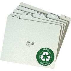 SMEAD - 8-1/2 x 11" 25 Tabs, Unpunched, Preprinted Numeric Divider - Green - Benchmark Tooling