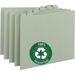 SMEAD - 8-1/2 x 11" 31 Tabs, Unpunched, Preprinted Divider - Green - Benchmark Tooling