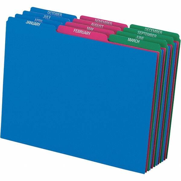 Pendaflex - 8-1/2 x 11" 12 Tabs, Unpunched, Preprinted Divider - Assorted Color Tabs, Assorted Folder - Benchmark Tooling