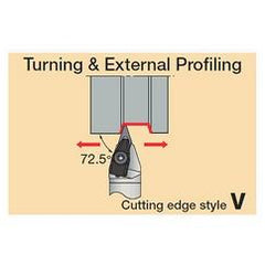 CVVNN2525M1607-RD - Turning Toolholder - Benchmark Tooling