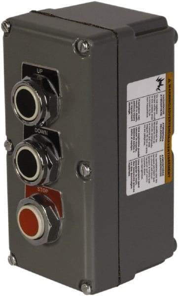 Schneider Electric - 1.18 Inch Mount Hole, Extended Straight, Pushbutton Switch - Weatherproof, Dust and Oil Resistant - Benchmark Tooling