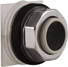 Schneider Electric - 30mm Mount Hole, Extended Straight, Pushbutton Switch Only - Black Pushbutton, Momentary (MO) - Benchmark Tooling