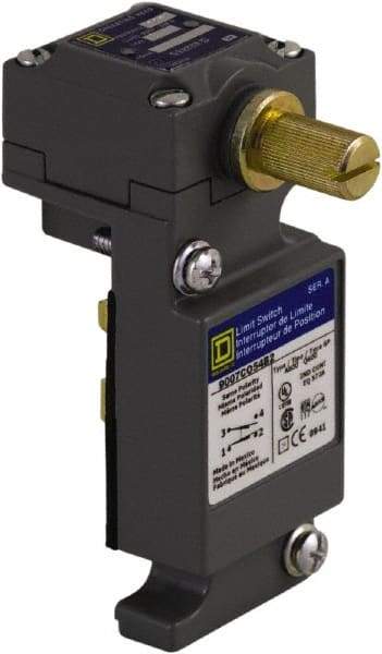 Square D - SPDT, NC/NO, 600 Volt, Screw Terminal, Rotary Head Actuator, General Purpose Limit Switch - Benchmark Tooling