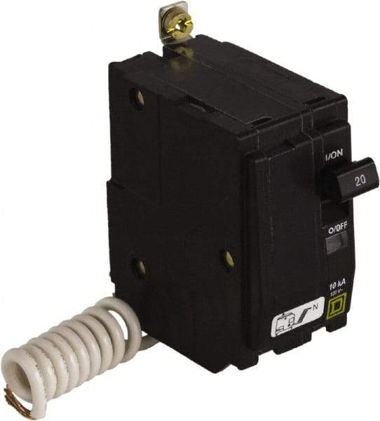 Square D - 20 Amp, 120 VAC, 2 Pole, Bolt On Miniature Circuit Breaker - 14-8 AWG - Benchmark Tooling