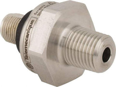 Telemecanique Sensors - 1/4-18 NPT (Male) Connector, 12 to 24 VDC, 300 psi Sensor, Shock and Vibration Resistant, Control Circuit Pressure Sensor - 26mm Long x 30mm Wide, IP65, IP67, IP69, For Use with OsiSense XM - Benchmark Tooling