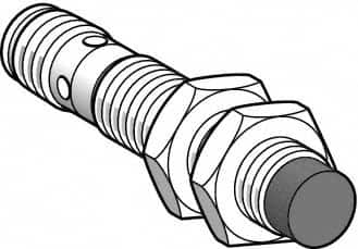 Telemecanique Sensors - NPN, PNP, NO/NC, 4mm Detection, Cylinder, Inductive Proximity Sensor - 4 Wires, IP67, 12 to 24 VDC, M12x1 Thread, 66mm Long - Benchmark Tooling