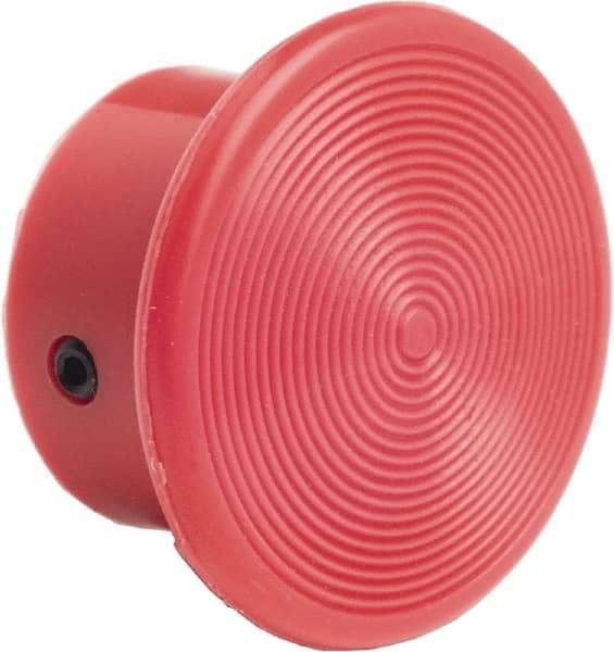 Schneider Electric - Extended Mushroom Head Pushbutton Switch 1-3/8" Screw-On Knob - Red, Round Button, Nonilluminated - Benchmark Tooling