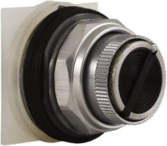 Schneider Electric - 1.22 Inch Mount Hole, Flush, Pushbutton Switch with Contact Block - Round, Black Pushbutton, Nonilluminated, Dusttight, Oiltight, Watertight and Shock and Vibration Resistant - Benchmark Tooling