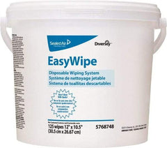 Diversey - Pre-Moistened General Purpose Wipes - Refill, 24-7/8" x 8-5/8" Sheet Size, White - Benchmark Tooling