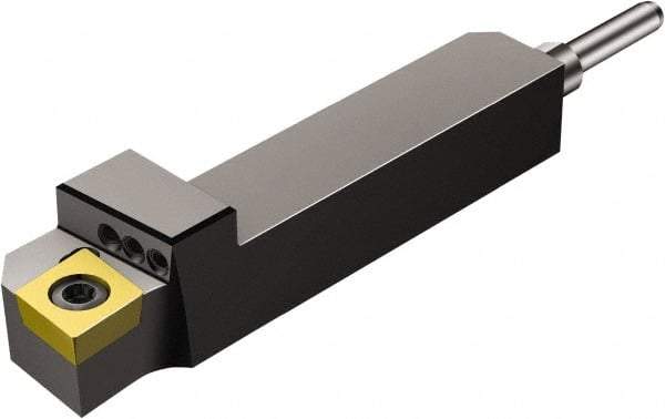 Sandvik Coromant - QS-SCLC, Right Hand Cut, -5° Lead Angle, 3/8" Shank Height x 1/2" Shank Width, Neutral Rake Indexable Turning Toolholder - 2.7559" OAL, CCMT 06 02 04 Insert Compatibility, Series CoroTurn 107 - Benchmark Tooling