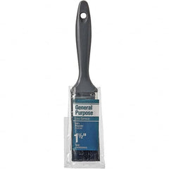 Rubberset - 1-1/2" Flat Synthetic Trim Brush - Plastic Beavertail Handle - Benchmark Tooling