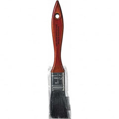 Rubberset - 1" Flat Hog Chip Brush - Wood Beavertail Handle - Benchmark Tooling