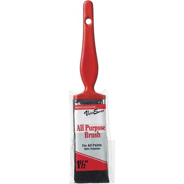 Rubberset - 1-1/2" Flat Synthetic Trim Brush - Plastic Thin Kaiser Handle - Benchmark Tooling