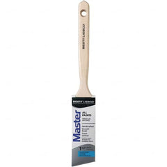 Bestt-Liebco - 1-1/2" Angled Nylon/Polyester Sash Brush - Wood Long Sash Handle - Benchmark Tooling