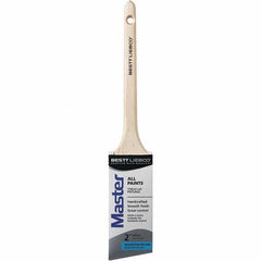 Bestt-Liebco - 2" Angled Nylon/Polyester Sash Brush - Wood Rattail Handle - Benchmark Tooling