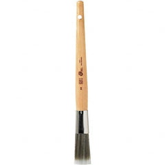 Bestt-Liebco - 13/16" Angled Nylon/Polyester Sash Brush - Wood Sash Handle - Benchmark Tooling