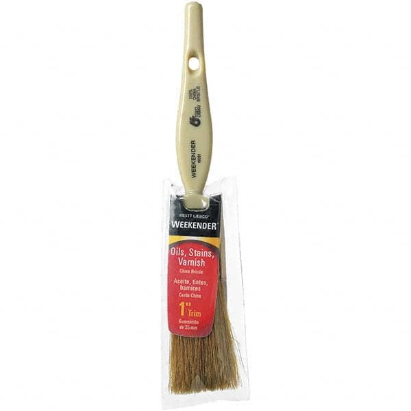 Bestt-Liebco - 1" Flat Hog Trim Brush - Wood Kaiser Handle - Benchmark Tooling