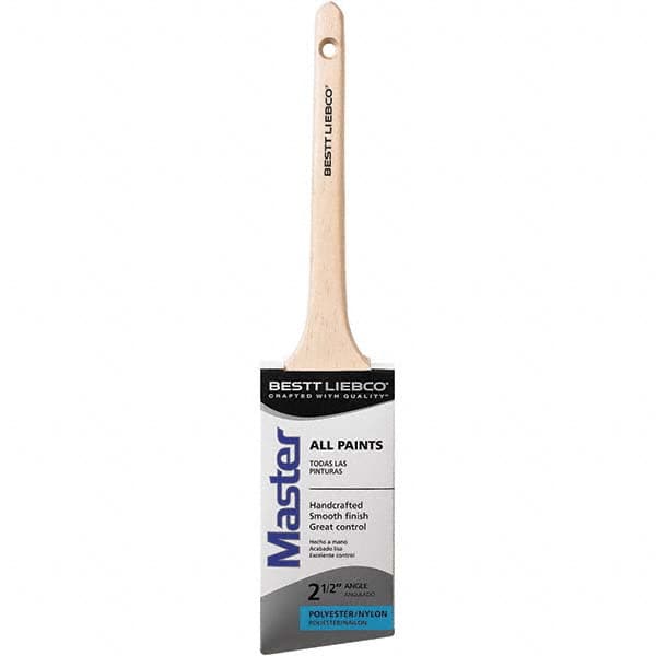 Bestt-Liebco - 2-1/2" Angled Nylon/Polyester Sash Brush - Wood Rattail Handle - Benchmark Tooling