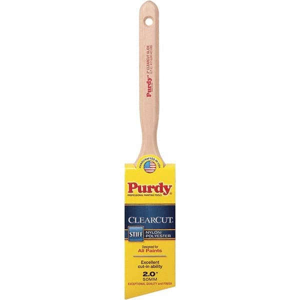 Purdy - 2" Angled Nylon/Polyester Trim Brush - Wood Fluted Handle - Benchmark Tooling