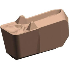 Kennametal - 3EG-U GUP Grade KCU10, 3.3mm Cutting Width Carbide Grooving/Cut-Off Insert - 2.2mm Max Depth of Cut, Neutral, 0.4mm Corner Radius, AlTiN Finish - Benchmark Tooling