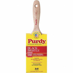 Purdy - 3" Flat Hog Wall Brush - 3-3/8" Bristle Length, 3-3/8" Wood Beavertail Handle - Benchmark Tooling